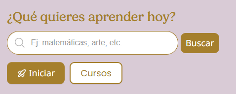 Barra de Búsqueda de Cursos