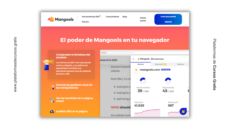 El poder de Mangools en tu navegador