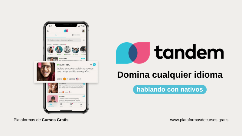 Tandem, domina cualquier idioma hablando con personas reales